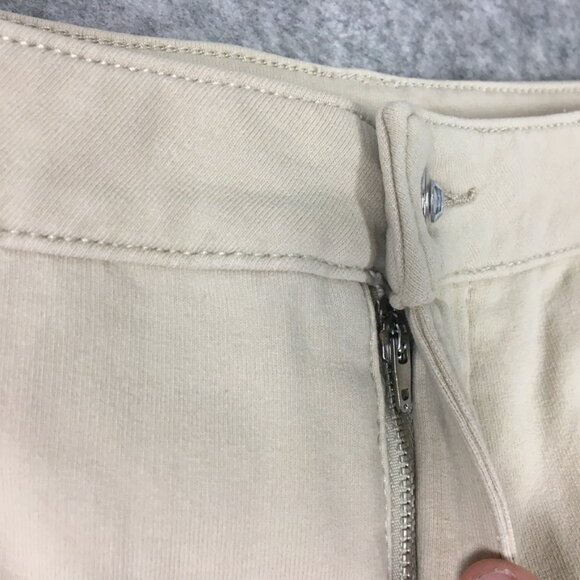 Dream Jeannes Quacker Factory Jeans 10 30 High Rise Bootcut Khaki Stretch Beige - Picture 5 of 13